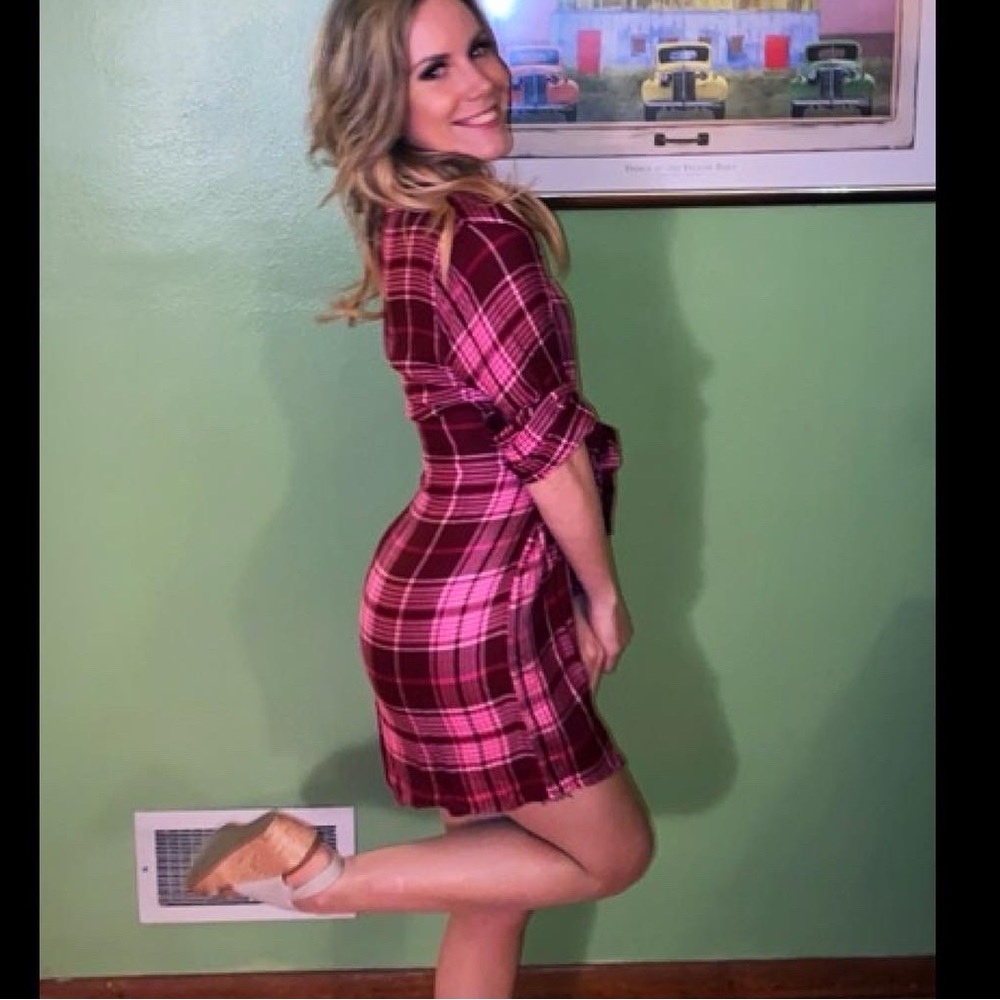 Pink Flannel Dress
